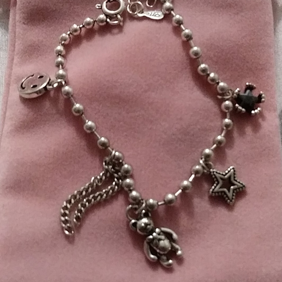 Sterling Silver Teddy Bear Bracelet - Picture 5 of 9